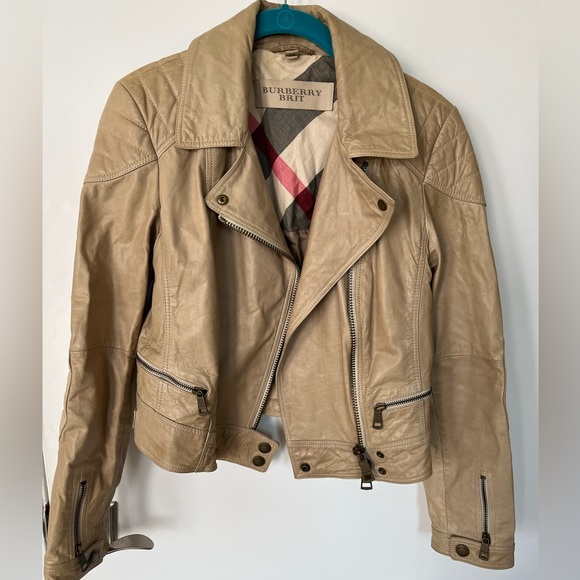 Burberry Jackets & Blazers - Burberry BRIT Leather Jacket - size US 8